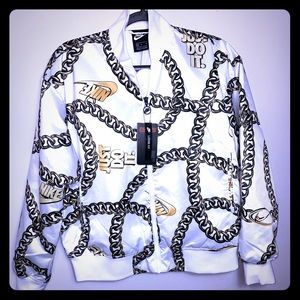 Nike Thermore gold chains bomber jacket